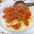 ぽちにゃーん's cooksnap of when they made 簡単ミートソースパスタ.
