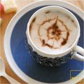 serisely's cooksnap of when they made カフェアート チョコソースでお花ver.
