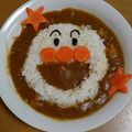 しみち。's cooksnap of when they made 親子のアンパンマンデコカレー☆.