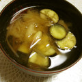時花菜's cooksnap of when they made 茄子とみょうがの味噌汁.