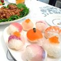 ☆みゆりママ☆'s cooksnap of when they made カラフル♪ひとくち手まり寿司.