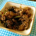 chamiri's cooksnap of when they made 豚肉と春菊(菊菜)の甘辛炒め♪.