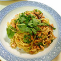 chiffon_♡'s cooksnap of when they made 鮭フレークで！！鮭と水菜の塩焼きそば！！.