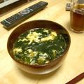 ひび稚魚's cooksnap of when they made 簡単絶品わかめスープ.