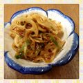 ﾋﾟｮﾝｺ's cooksnap of when they made 《加賀蓮根農家》桜ｴﾋﾞ蓮根のｷﾝﾋﾟﾗ.