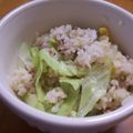 わたママ's cooksnap of when they made レタスチャーハン.