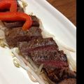 ふたふたば's cooksnap of when they made 塩麹漬け牛もも肉のステーキ　レモンソース.