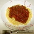 梨桜羽's cooksnap of when they made フライパン１つでミートソーススパゲティ.