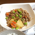 ちよたん's cooksnap of when they made 豚挽肉少しで！じゃがいもと枝豆の甘辛炒め.