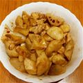 こなんクック's cooksnap of when they made 里芋と鶏レンコンのオイスターソース炒め.