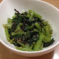 お豆天使's cooksnap of when they made 小松菜のお浸し（塩昆布＆ゴマ）.
