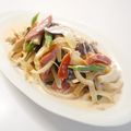 sacoママ's cooksnap of when they made 本格♪エビときのこのトマトクリームパスタ.