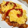 つちつっち's cooksnap of when they made バジルの香り*チーズｉｎオムライス.