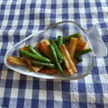 ﾁｲﾁｬﾝﾏﾏ's cooksnap of when they made ちくわと十六ささげの炒め煮.