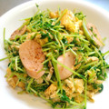 りょうりっこ☆'s cooksnap of when they made 豆苗（とうみょう）と卵のふわとろ炒め.