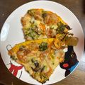 あんこ4N2UF1☆'s cooksnap of when they made あさりとブロッコリーとキムチのオムレツ.