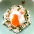 悠LOVE航's cooksnap of when they made 温泉卵の卵かけご飯★わさび醤油添え.