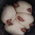 ねがろ's cooksnap of when they made 炊飯器で簡単！手作りｿｰｾｰｼﾞパン♪.