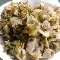 ひんべえ's cooksnap of when they made 豚肉と高菜の玉ねぎポン酢炒め.
