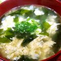 yuu★'s cooksnap of when they made 焼肉屋さんの味☆わかめ&たまごスープ.