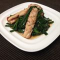 ＊ちびノブmama＊'s cooksnap of when they made いかとにらの麺つゆマヨ炒め♪.