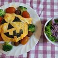 milkypeco's cooksnap of when they made ハロウィンカボチャのオムライス.