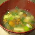 大魔女's cooksnap of when they made なめこと九条ねぎのお味噌汁.