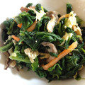 ★さやん★'s cooksnap of when they made ほうれん草とシメジのおひたし.