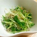 ミニミニー♪'s cooksnap of when they made 水菜とじゃこのにんにく炒め.