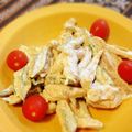 azgo30's cooksnap of when they made 残り物ローストチキンとオクラの胡麻マヨ.