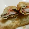 よもぎとヨーゼフ's cooksnap of when they made 餃子の皮で♡その③♡蟹かま海苔&玉チーズ.