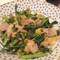 悠ぽんママ's cooksnap of when they made 大根葉と豚肉の炒めもの.
