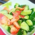 マナ☆マロン's cooksnap of when they made 夏野菜＊トマトときゅうりの胡麻和え.