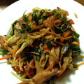 chibitaaa's cooksnap of when they made ニラと人参とエリンギのさっぱり酢炒め.