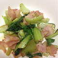 mizuyonchi's cooksnap of when they made +*超簡単！青梗菜とベーコンの炒め物。*.