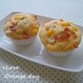 オレンジデイ's cooksnap of when they made ノンオイル♡アボチーズコーンマフィン♬.