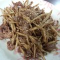ｲｼｼ's cooksnap of when they made ごはんがすすむ！牛肉入りきんぴらごぼう。.