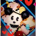 urahal's cooksnap of when they made キャラ弁♪ハロウィン☆おばけミッキー♪.