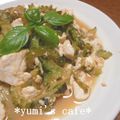 ゆみ‘ｓカフェ's cooksnap of when they made バジルで☆ゴーヤチャンプル.