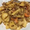 オーガスター's cooksnap of when they made 簡単♪じゃがいもとひき肉の甘酢炒め.