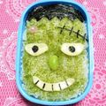 シャンプーハット's cooksnap of when they made キャラ弁☆ハロウィンフランケンシュタイン.