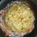 りおりおともとも's cooksnap of when they made カニカマdeあんかけチャーハン☆.