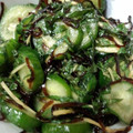 にぃもちゃん's cooksnap of when they made 塩こんぶできゅうりの漬物　しそ風味.