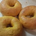 panda0000's cooksnap of when they made とうふベーグル　かぼちゃ.