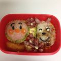 りかぞーう's cooksnap of when they made キャラ弁♪アンパンマンおにぎり♪.