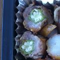 りおりおともとも's cooksnap of when they made おくらの豚チー巻き.