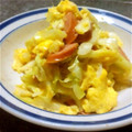みきゅうり's cooksnap of when they made キャベツとウインナーの卵とじ.