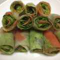 kiki529's cooksnap of when they made スモークサーモン in 生春巻き.