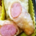 めなゆ's cooksnap of when they made 残った餃子の皮でソーセージ巻き.