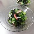 ジョリポン's cooksnap of when they made かにかま入り☆わかめと胡瓜の酢のもの.